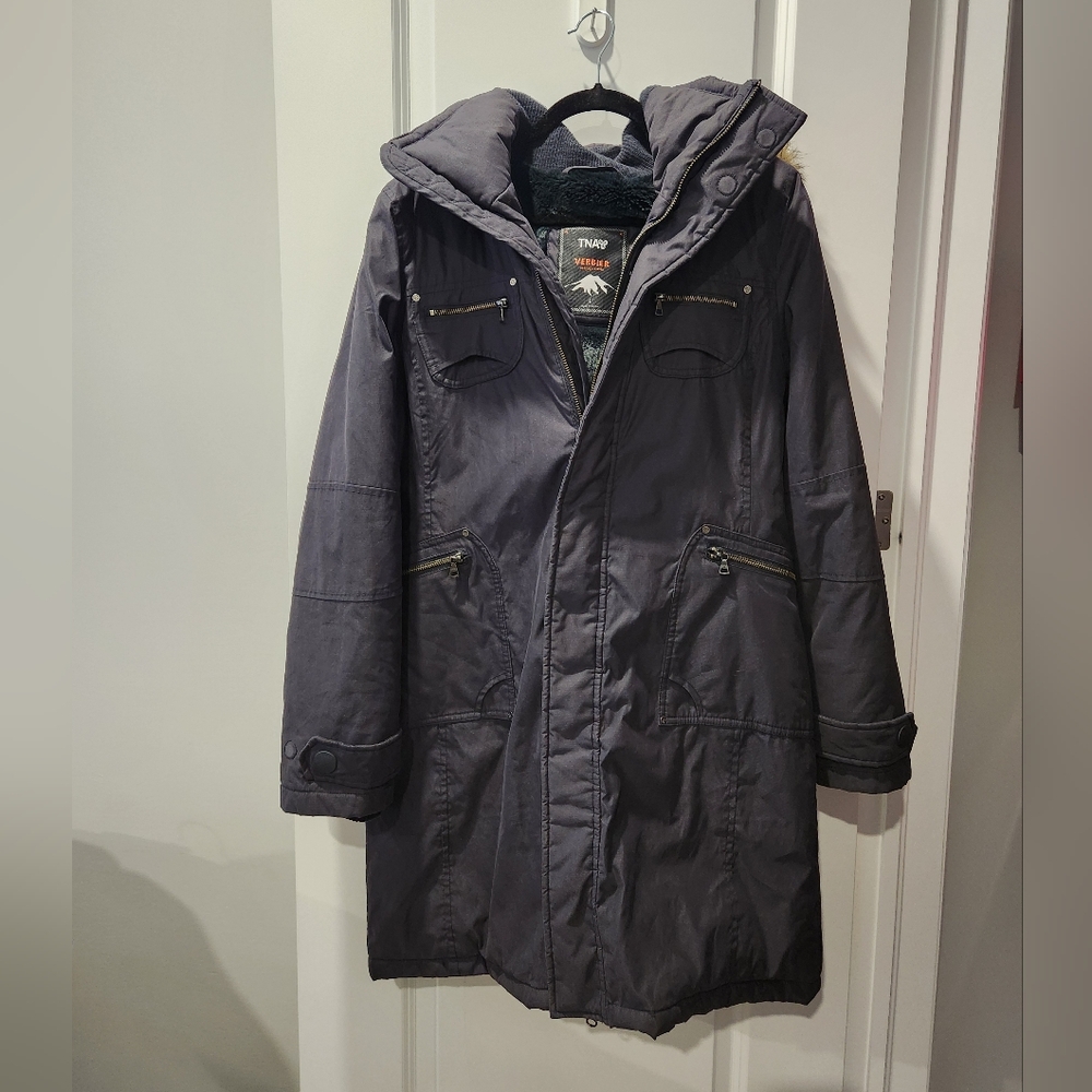 ARITZIA TNA Navy Verbier Parka Coat